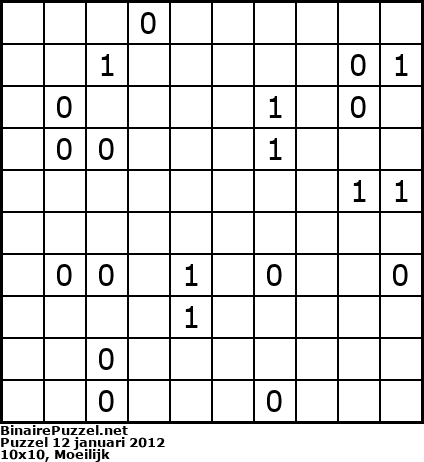 Binaire Puzzel