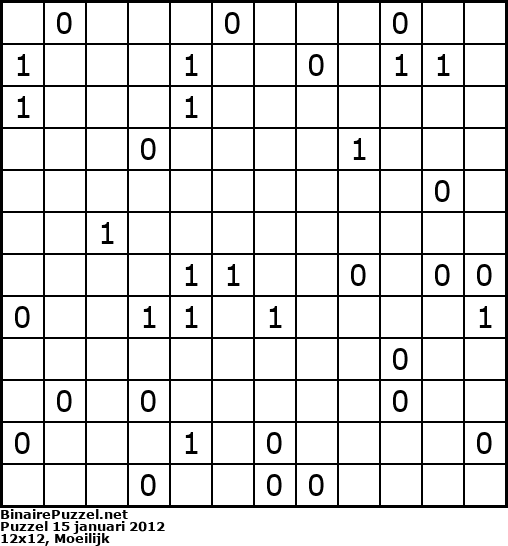 Binaire Puzzel