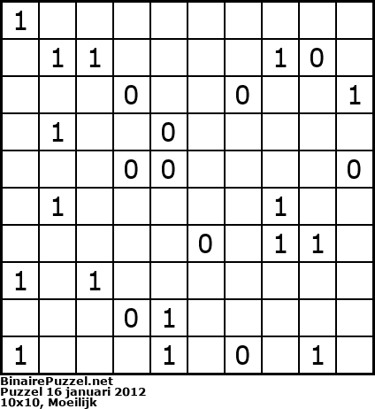 Binaire Puzzel