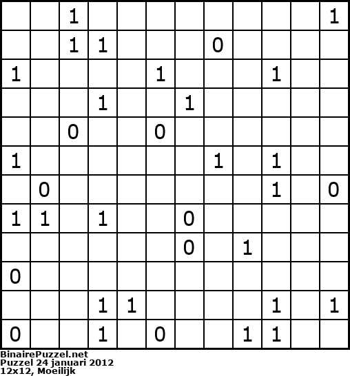 Binaire Puzzel