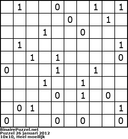 Binaire Puzzel