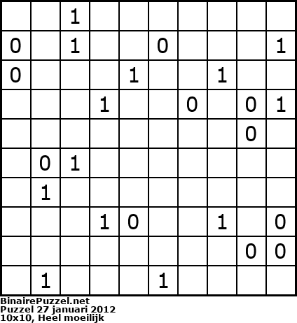 Binaire Puzzel