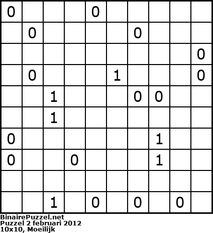 Binaire Puzzel