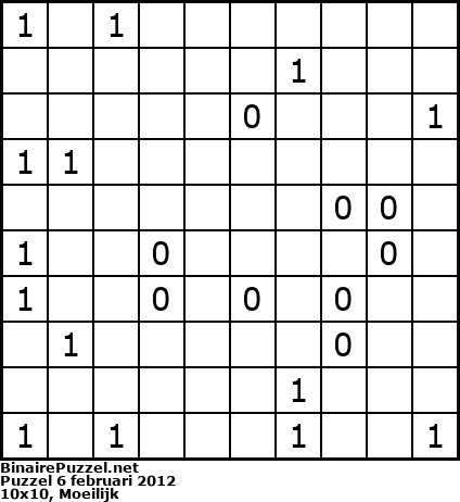 Binaire Puzzel