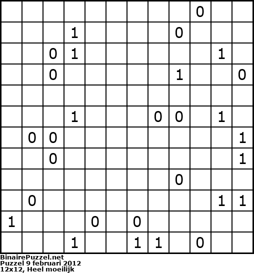 Binaire Puzzel