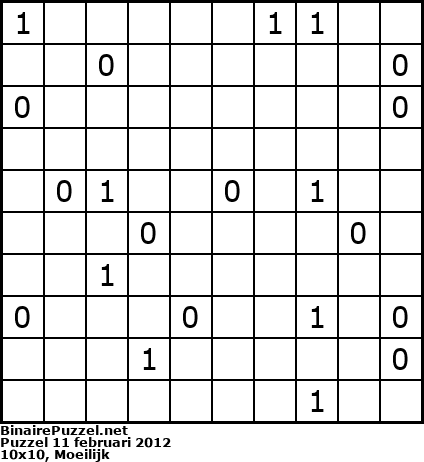 Binaire Puzzel