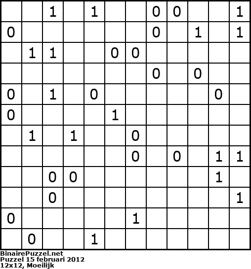 Binaire Puzzel
