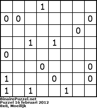 Binaire Puzzel