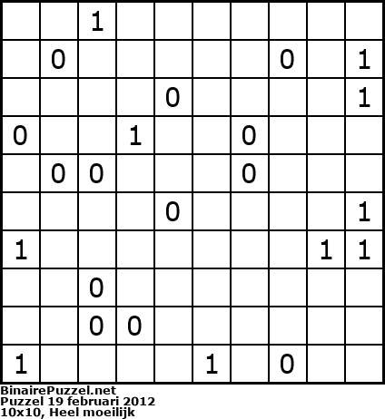 Binaire Puzzel