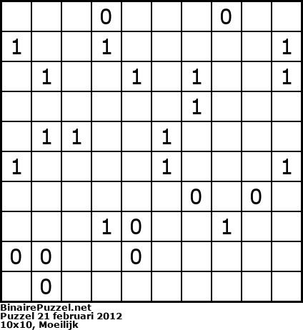 Binaire Puzzel