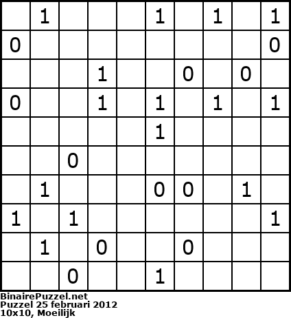 Binaire Puzzel