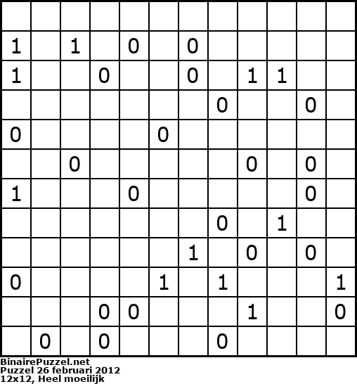 Binaire Puzzel