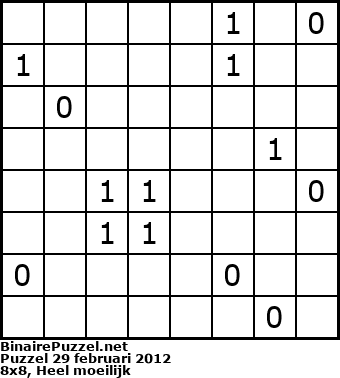 Binaire Puzzel