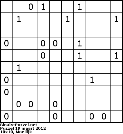 Binaire Puzzel