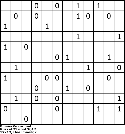 Binaire Puzzel