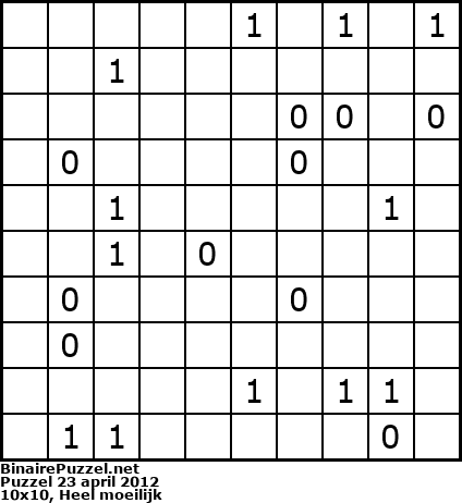 Binaire Puzzel