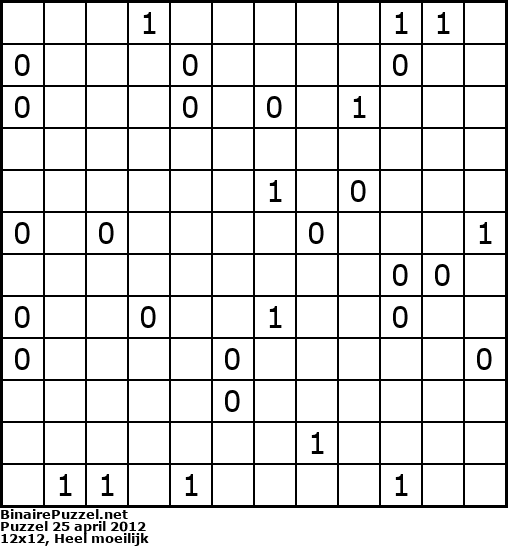 Binaire Puzzel