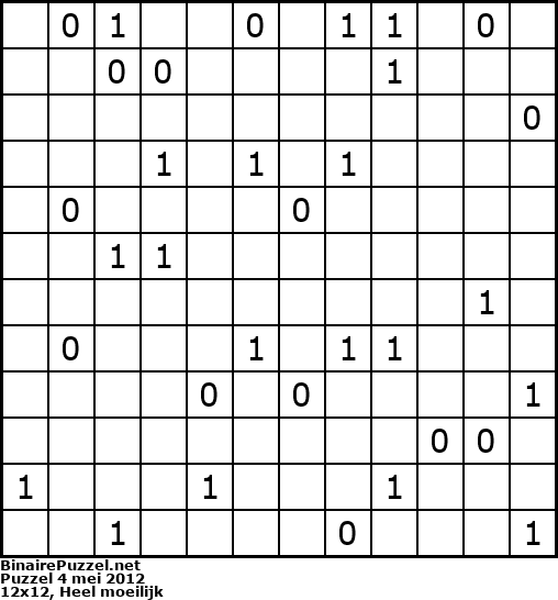 Binaire Puzzel