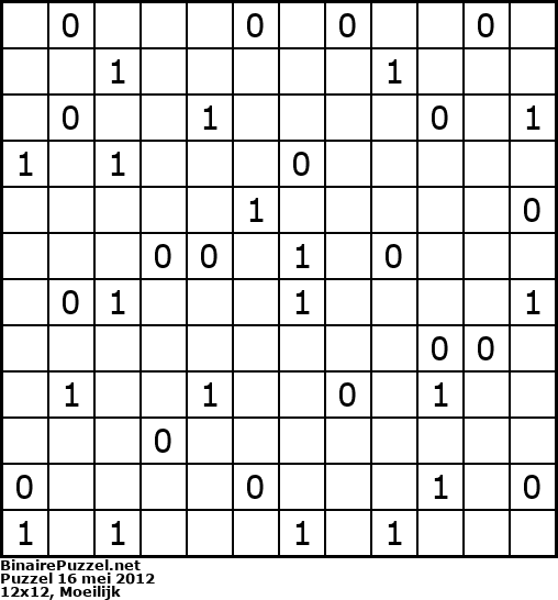 Binaire Puzzel