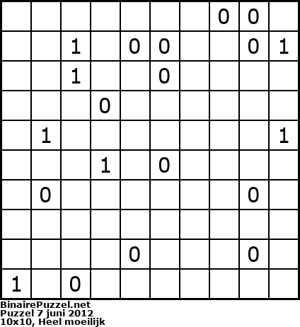 Binaire Puzzel