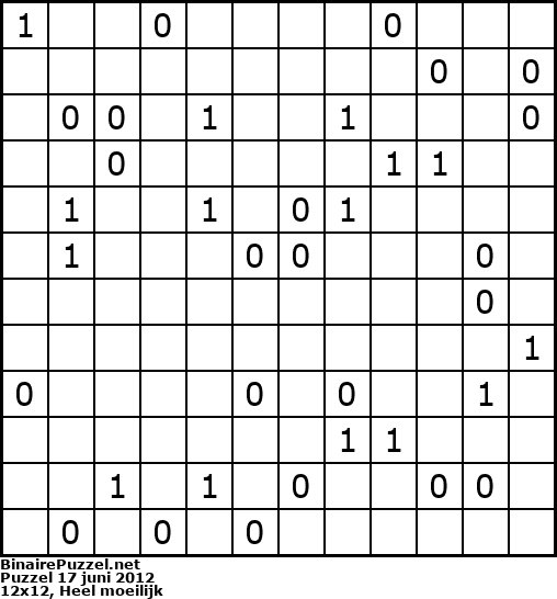 Binaire Puzzel