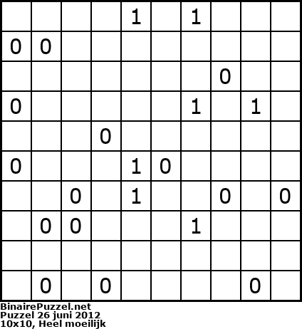 Binaire Puzzel