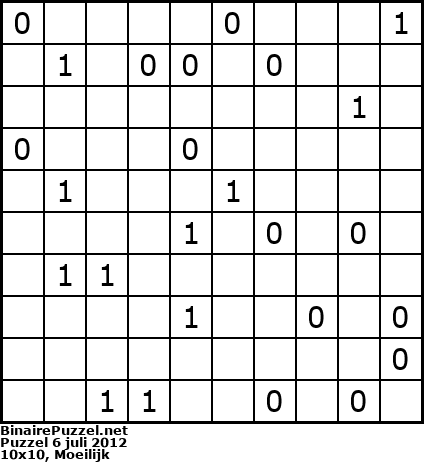 Binaire Puzzel