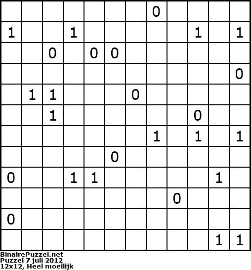 Binaire Puzzel
