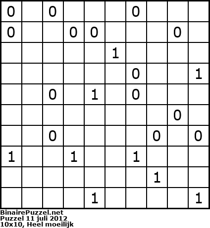 Binaire Puzzel