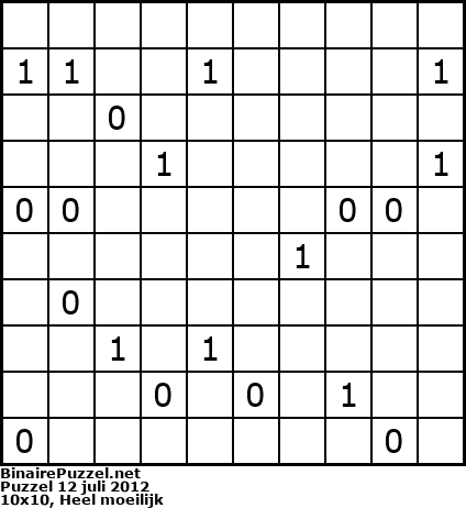 Binaire Puzzel