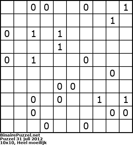 Binaire Puzzel
