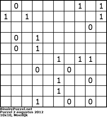 Binaire Puzzel