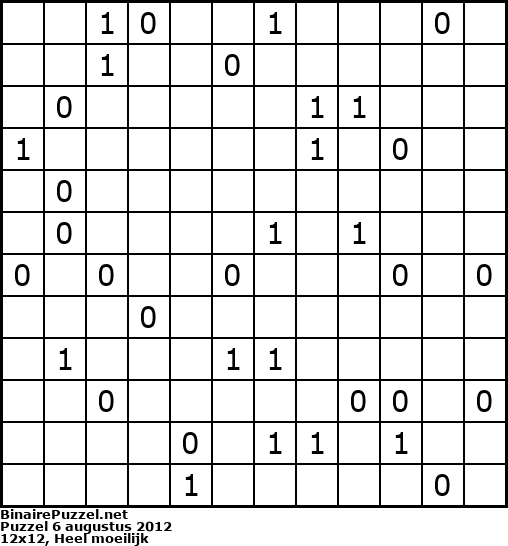 Binaire Puzzel