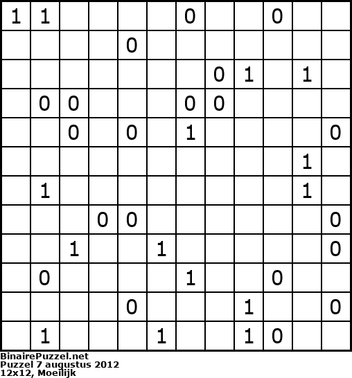 Binaire Puzzel
