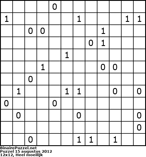 Binaire Puzzel