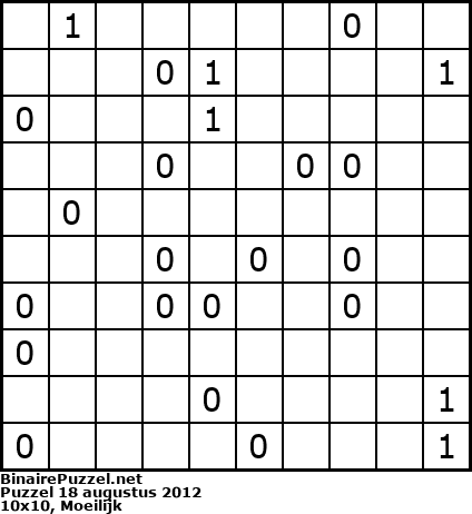 Binaire Puzzel