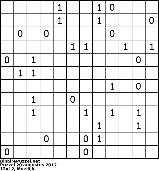 Binaire Puzzel