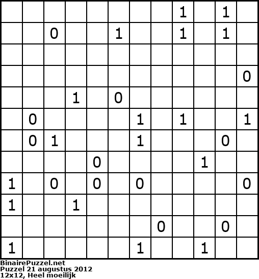 Binaire Puzzel