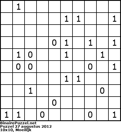 Binaire Puzzel