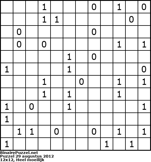 Binaire Puzzel