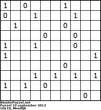 Binaire Puzzel