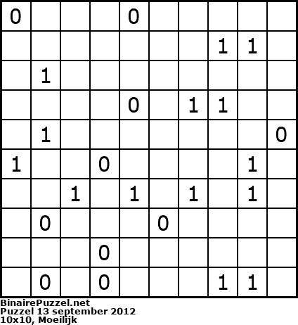 Binaire Puzzel