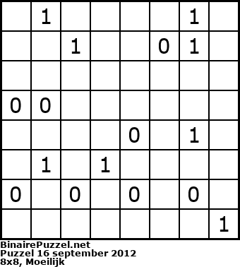 Binaire Puzzel