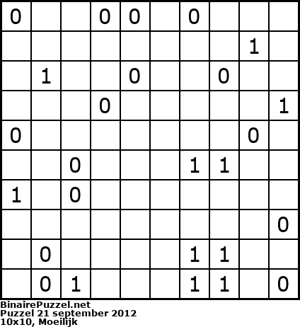 Binaire Puzzel