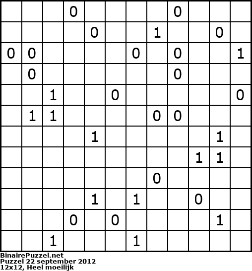 Binaire Puzzel