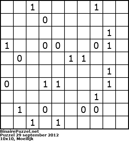 Binaire Puzzel