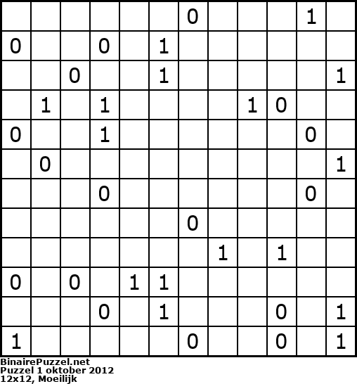 Binaire Puzzel