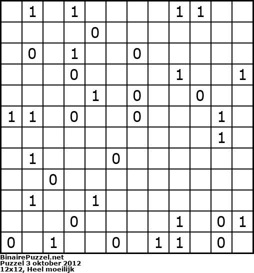 Binaire Puzzel
