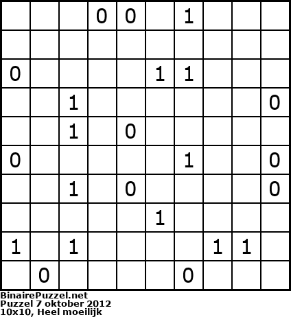 Binaire Puzzel