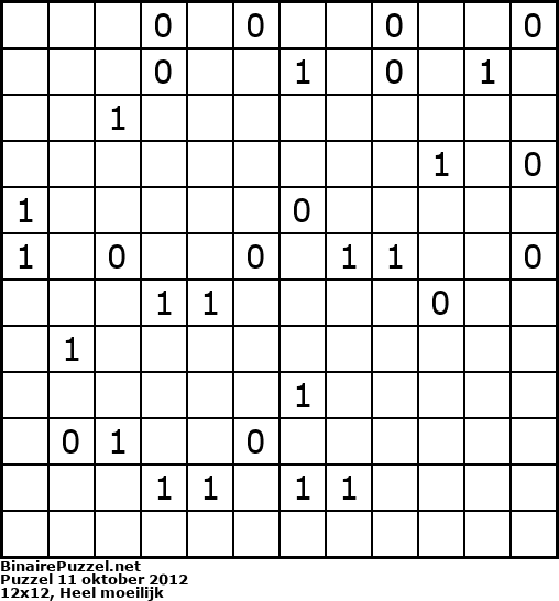 Binaire Puzzel